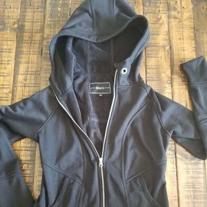 Black zip up hoodie